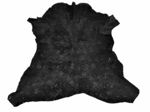 Hair-on Hide Flower Perforated Print