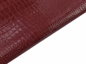 Crocodile Embossed Premium Lambskin Leather