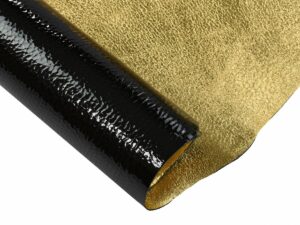 Volcano Patent Calfskin Leather - Metallic Double Face